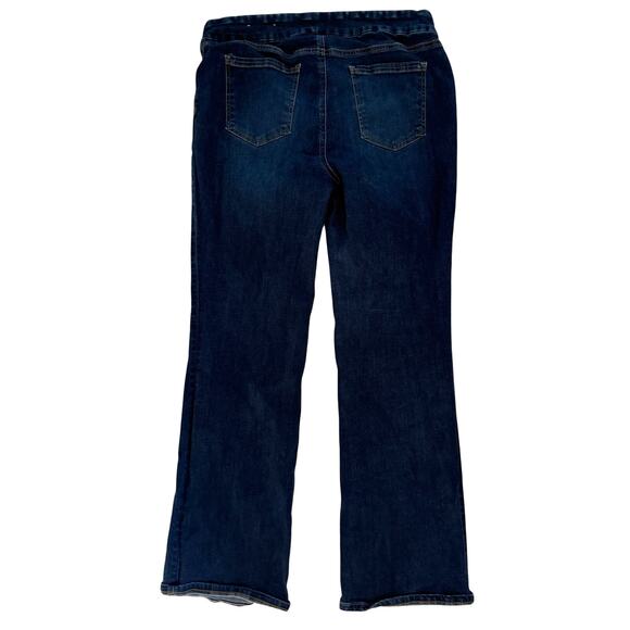 Chico's Women's Pull On Slim Boot Jeans High Rise Seamed Size 2.5R / 14R - Picture 3 of 7